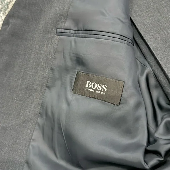 Hugo Boss Dark Gray Suit Jacket & Trousers Set